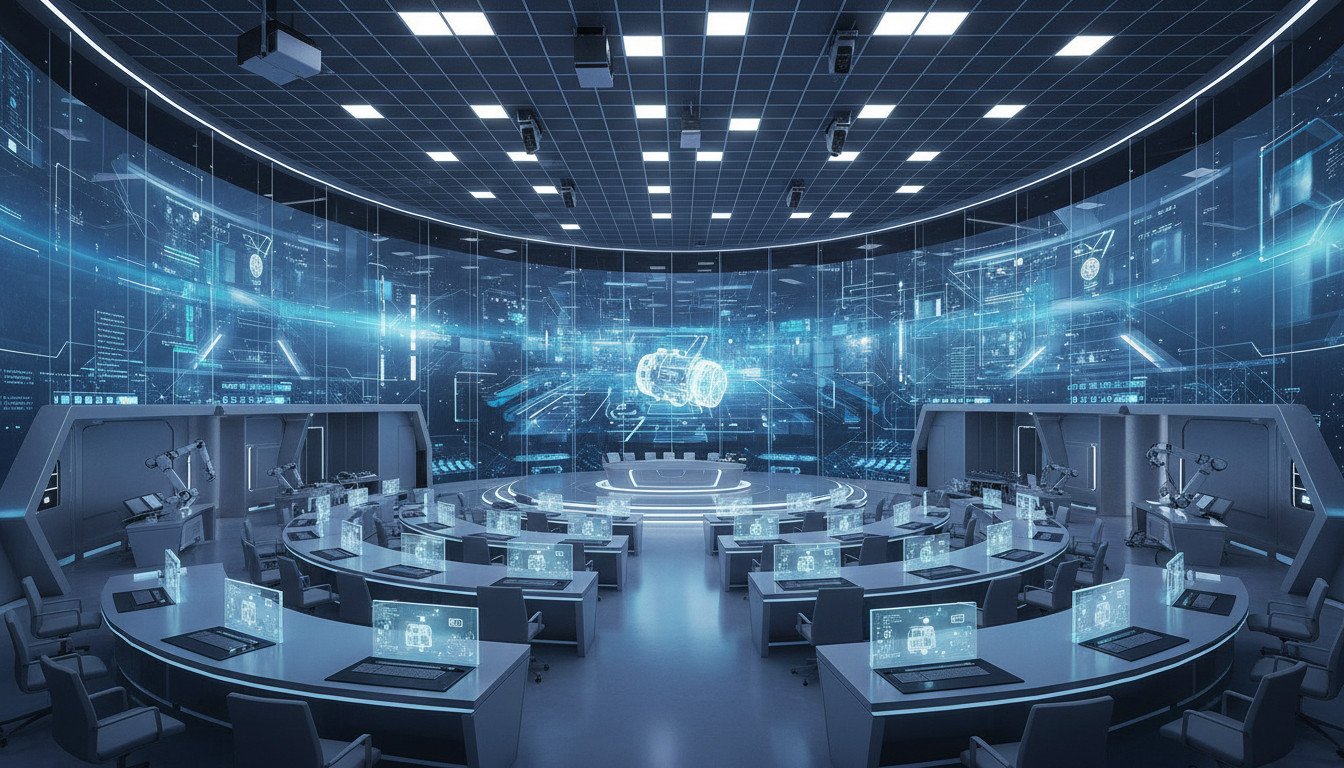 Digital lecture hall simulation