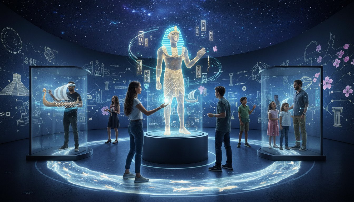 Museum holographic exhibits